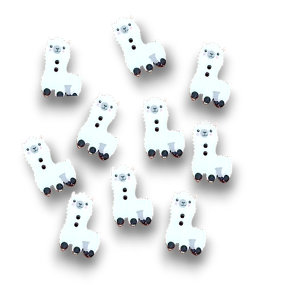 Käsityön viimeistelyyn suloinen Alpakka-nappi, 10 kpl