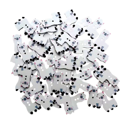 Käsityön viimeistelyyn suloinen Alpakka-nappi, 10 kpl