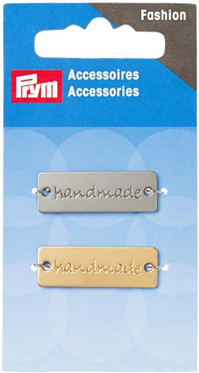 Prym Handmade-käsityömerkit, metalli, 2 kpl/ pkt