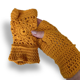 Merinovillaiset pitsikämmekkäät, okrankeltainen