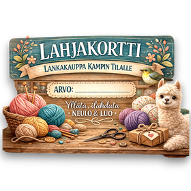 Lahjakortti verkkokauppaan 50 euroa