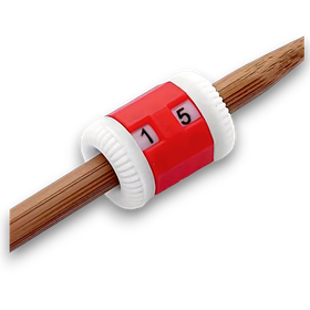 Neulepuikkoon kiinnitettävä kerroslaskuri, 2 kpl/ pkt