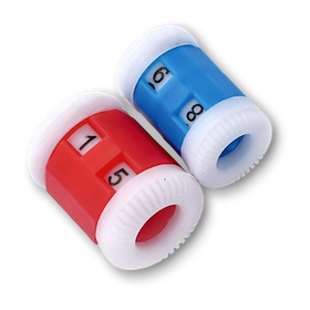 Neulepuikkoon kiinnitettävä kerroslaskuri, 2 kpl/ pkt