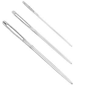 Villakirjontaneulat/ parsinneulat tylppäpäinen, 3 kpl