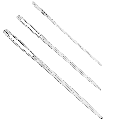 Villakirjontaneulat/ parsinneulat tylppäpäinen, 3 kpl