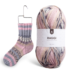 Järbo Raggi,  paksu ja kestävä sukkalanka,  100 g / 150 m