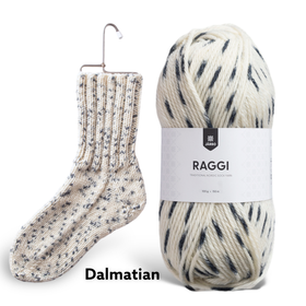 Järbo Raggi,  paksu ja kestävä sukkalanka,  100 g / 150 m