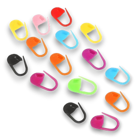 Lukittavat isot silmukkamerkit, 15 kpl / pkt