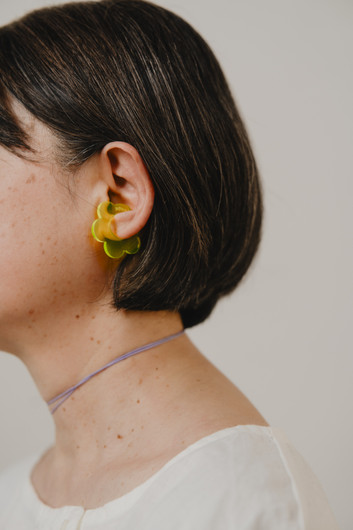EARBIT earrings FLOWER YELLOW | M