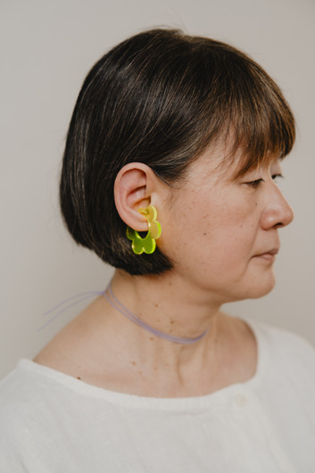 EARBIT earrings FLOWER YELLOW | L