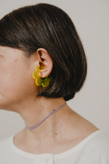 EARBIT earrings FLOWER YELLOW | L