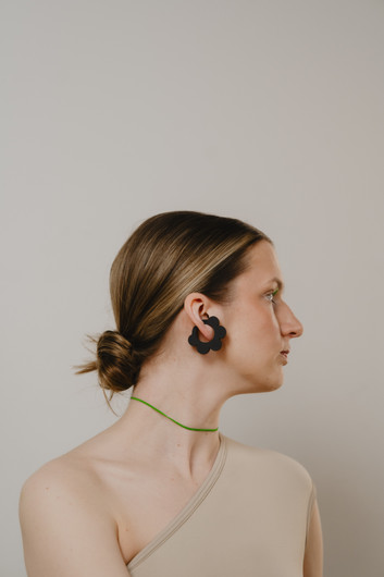 EARBIT earrings JET FLOWER | L