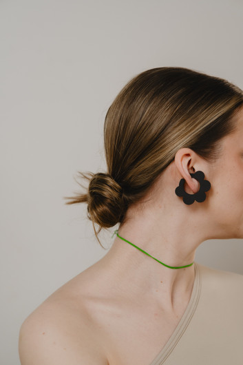 EARBIT earrings JET FLOWER | L