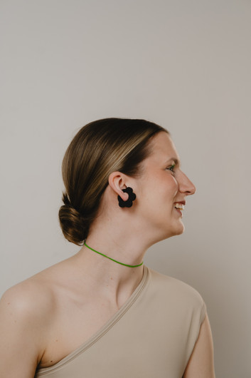 EARBIT earrings JET FLOWER | M