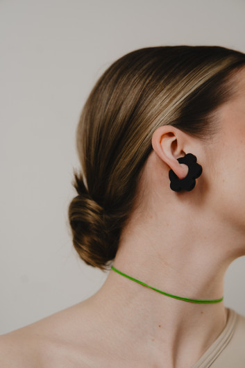 EARBIT earrings JET FLOWER | M
