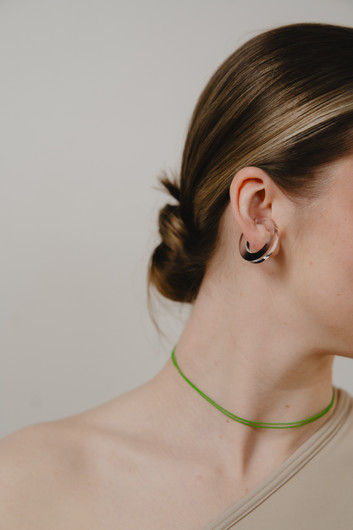 EARBIT earrings GRADIENT BLACK | M