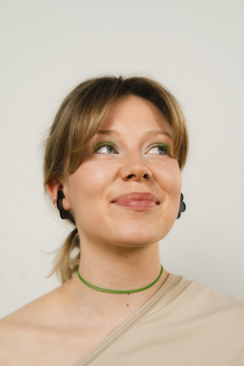 EARBIT earrings CARBON FLOWER | M