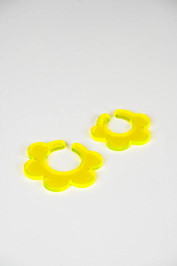 EARBIT earrings FLOWER YELLOW | L