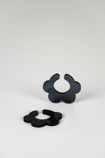 EARBIT earrings CARBON FLOWER | M