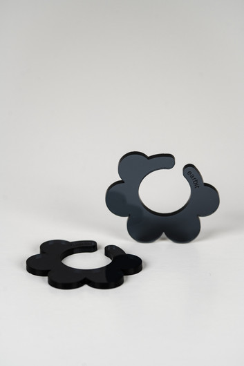 EARBIT earrings CARBON FLOWER | L