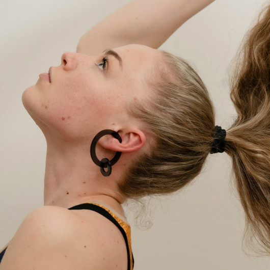 EARBIT CARBON | L +  DROP RINGS