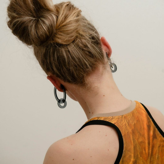 EARBIT CARBON | L +  DROP RINGS