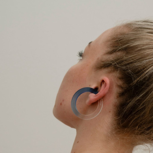 EARBIT earrings GRADIENT BLUE | L