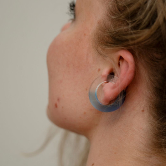 EARBIT earrings GRADIENT BLUE | M