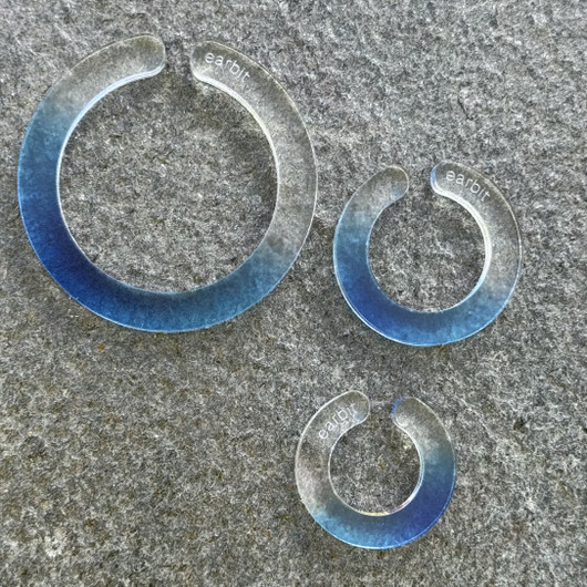 EARBIT earrings GRADIENT BLUE | S