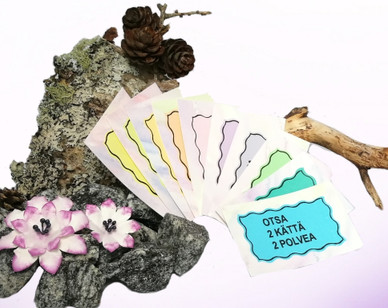 Kehonosa - kortit (helppo 2-3v)