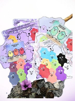 Setti; Höplän Täplän sydänystävät + värioppi