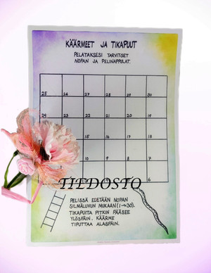 TIEDOSTO; Käärmeet ja tikapuut - pelipohja