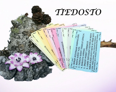 TIEDOSTO; Hassut eläimet-liikuntakortit