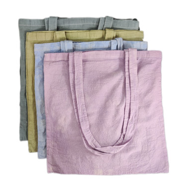 Kangaskassi; värjätty, pitkällä hihnalla