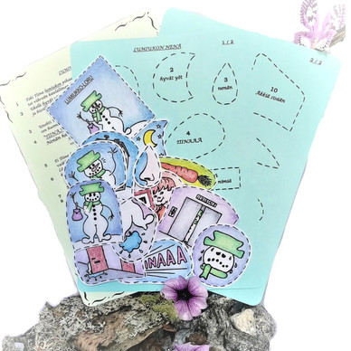 Lumiukon nenä - kuvitettu loru                    