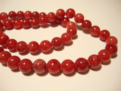 Marmori värjätty korallinpunainen 12 mm (10 kpl/pss)