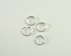 Välirengas 5 x 1 mm hopeoitu avattava (n. 50 kpl)