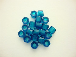 Tsekkiläinen fasettihiottu rondelli turkoosi 6x3 mm (n. 50 kpl/pss)