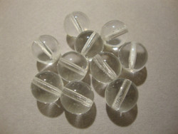 Tsekkiläinen lasihelmi kirkas pyöreä 10 mm (20/pss)