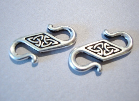 TierraCast S-lukko hopeoitu Celtic 22 x 8 mm