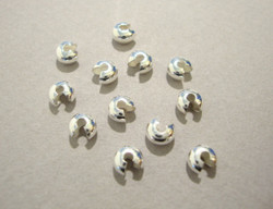 Hopeoitu suojahelmi/päällyshelmi 6x4 mm 2-3 mm:n kiinnityshelmelle (20 kpl)