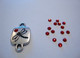 Swarovski strassi vaalea Siam punainen tasapohja 2,6 mm SS9 (20/pss)