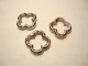 TierraCast Korulinkki Neliapila hopeoitu  15 x 15 mm