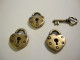 TierraCast Riipus pronssinvärinen sydänlukko 16 x 13 mm