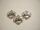 TierraCast Riipus Love-sydän hopeoitu 14 x 15 mm
