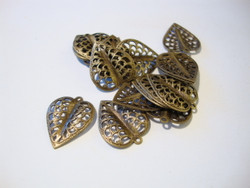 Filigraani lehtiriipus 20 x 15 mm pronssinvärinen (2 kpl/pss)