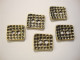 TierraCast Metallinappi kulmikas 'Taottu' pronssi 15 x 13 mm