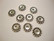 TierraCast Metallihelmi pallokuvioitu hopeoitu 12 mm (4 kpl/pss)