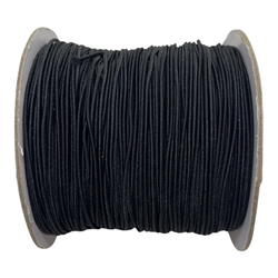 Kuminauha musta 0,8 mm (1 metri)