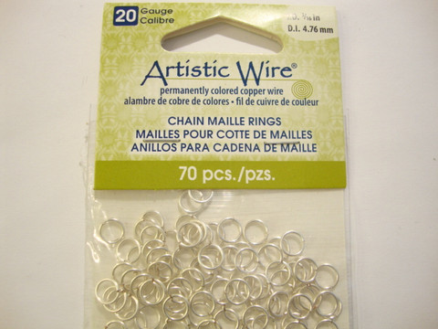 Artistic Wire avorengas ketjujen punontaan 6 mm 20 Gauge (10 kpl/pss)